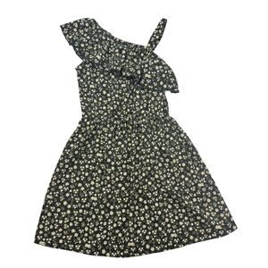 Jenna & Jessie Black Floral Asymmetrical Dress, Size 8